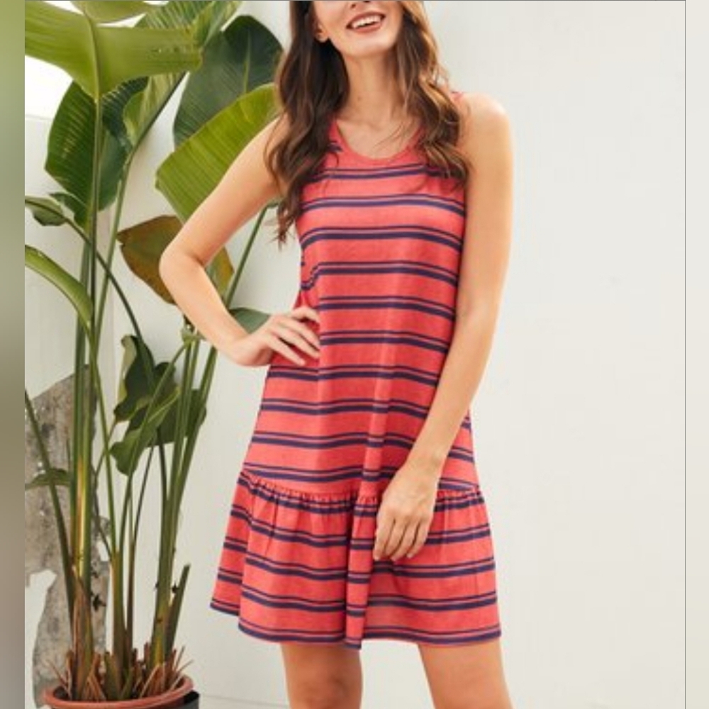 Plus Size Tank Dress with Ruffle NWT
